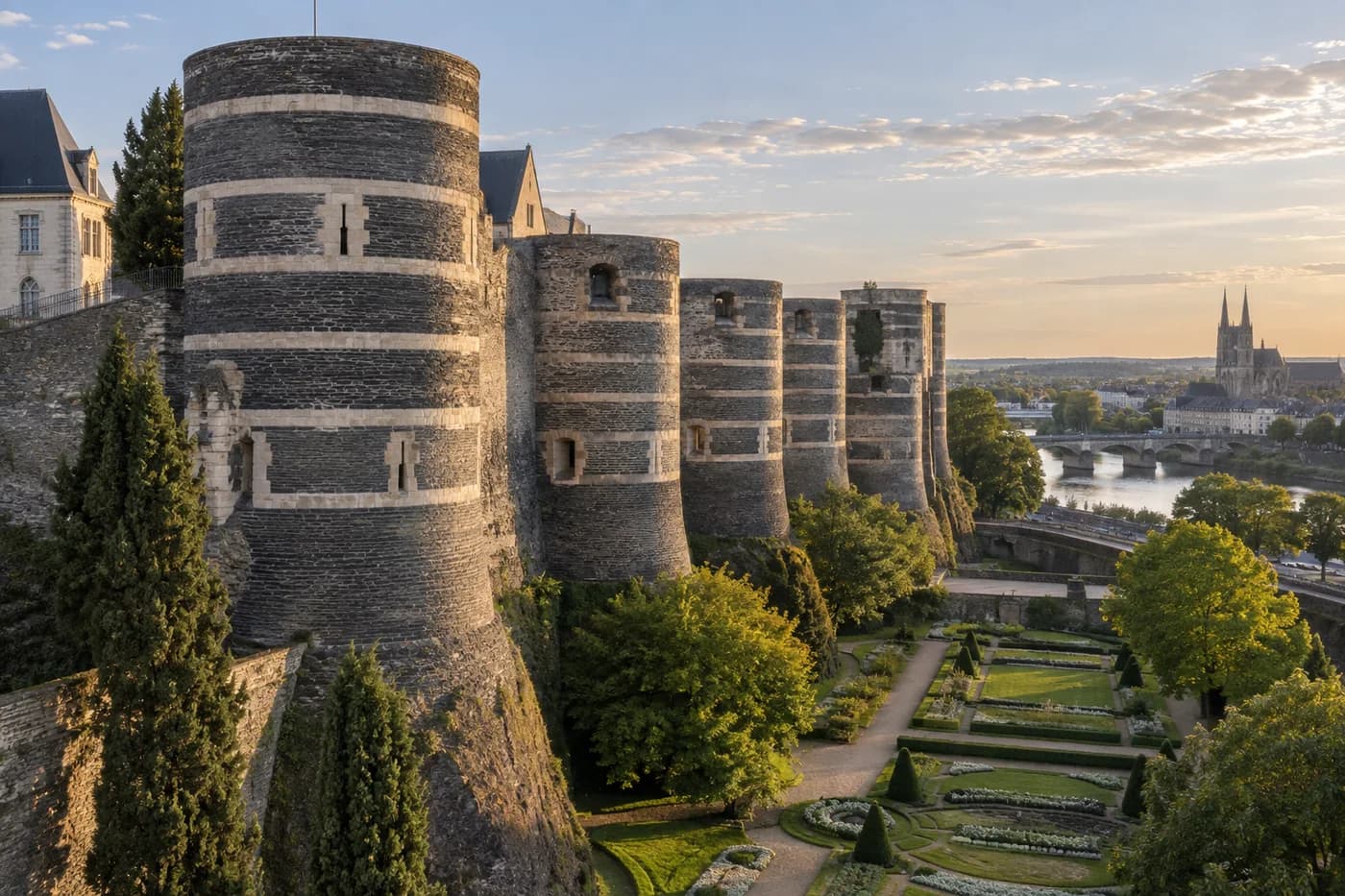 Le château d’Angers, Angers.