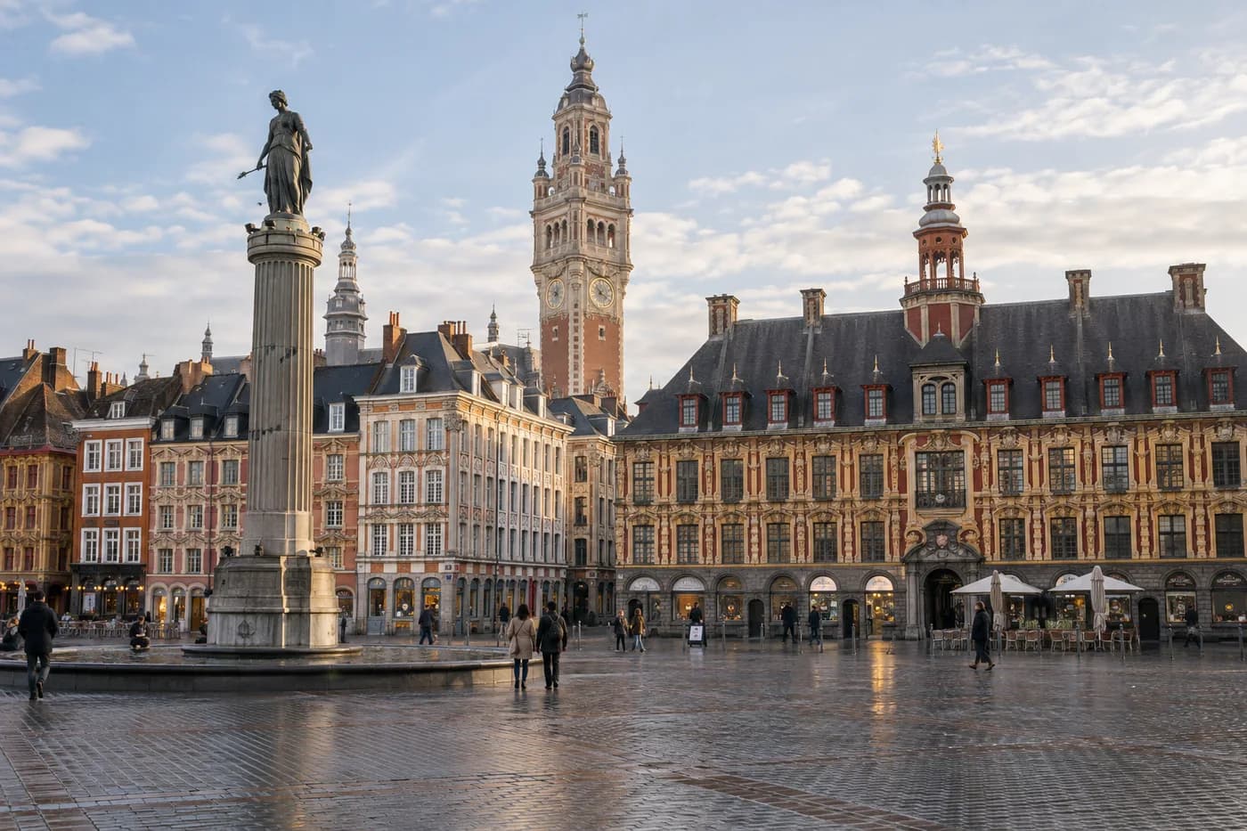 La Grand-Place et la Vieille Bourse, Lille.