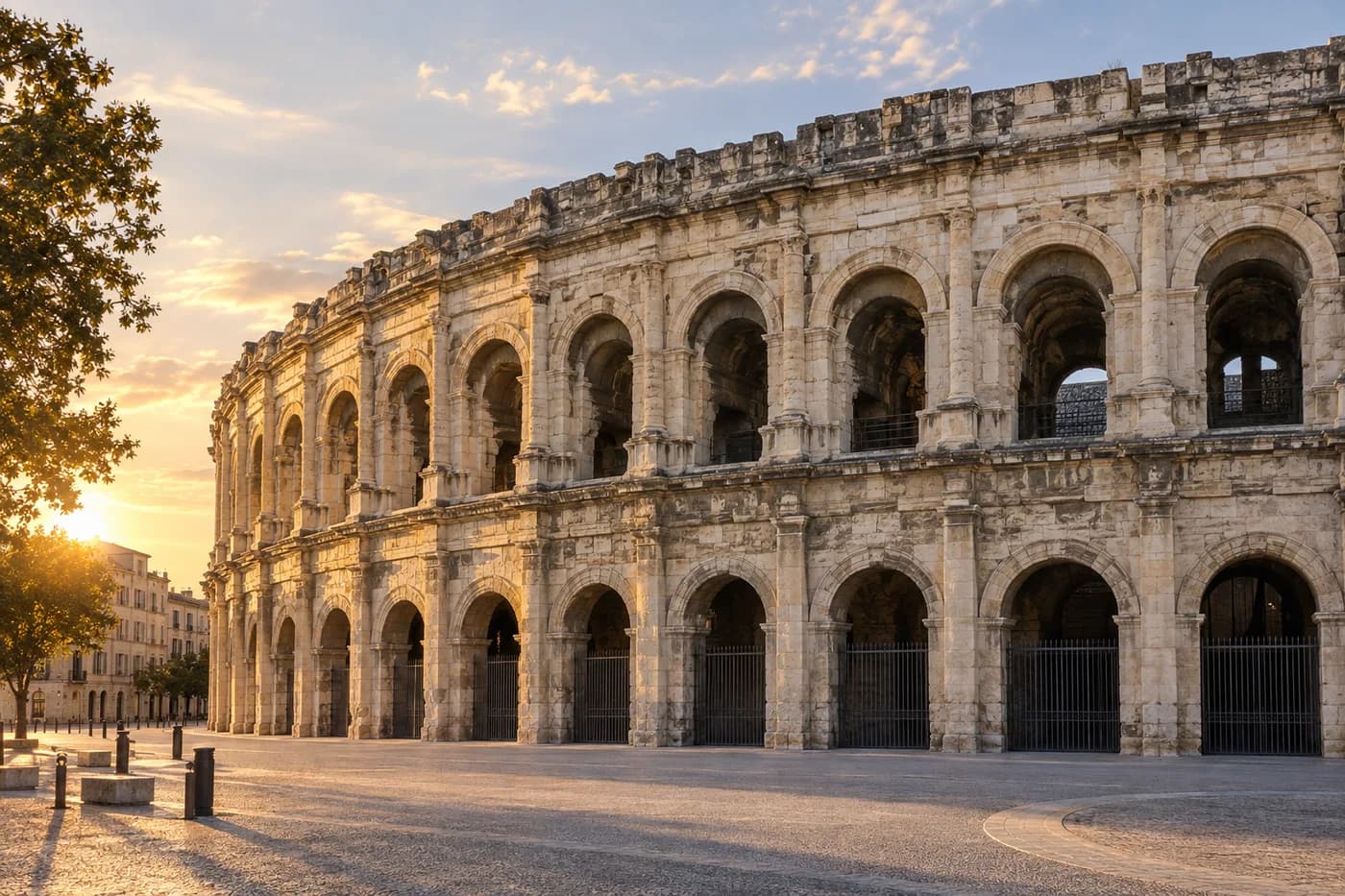 Les arènes de Nîmes, Nîmes.