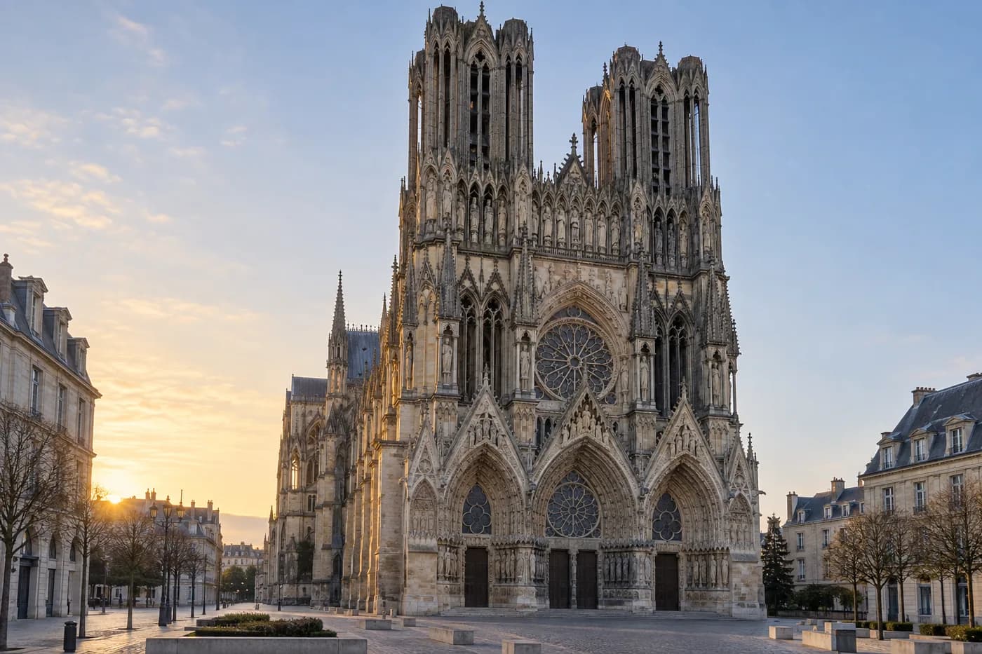 La cathédrale Notre-Dame de Reims, Reims.
