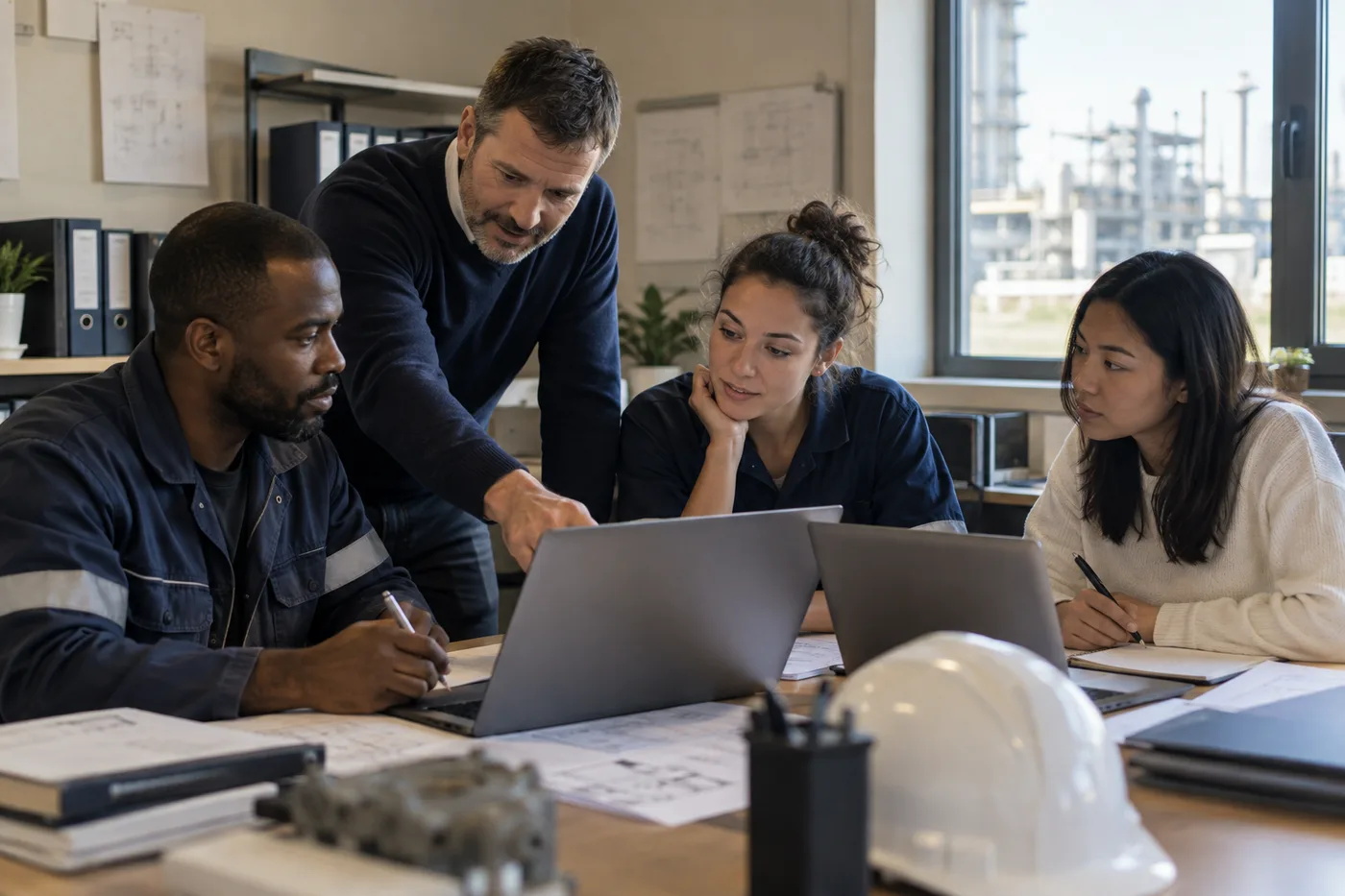 Atelier en bureau pour apprendre et partager des pratiques dans le secteur industrie.