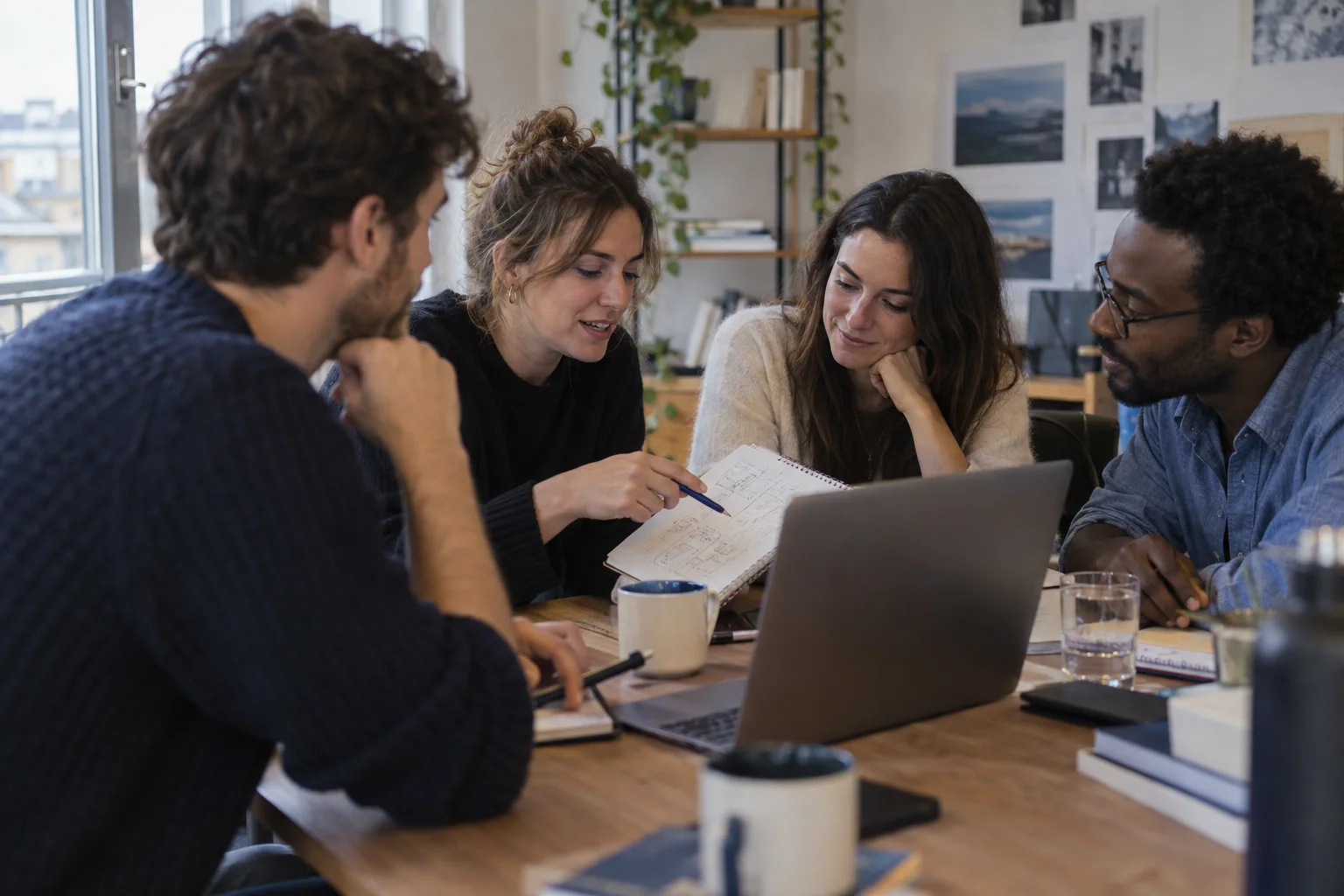 Une équipe pratique ensemble pendant un atelier de prise en main.